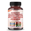 Berberine Cinnamon Apple Cider Vinegar Turmeric - Total wellness-støtte i USA