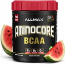 ALLMAX Nutrition Aminocore BCAA pulver, 8,18 gram aminosyrer, intra og post trening gjenoppretting drikke, glutenfri, vannmelon, 945 g