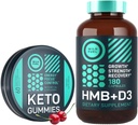 WILD FUEL HMB med vitamin D3 og Keto MCT olje gummier energi Chews makt og gjenoppretting bundle