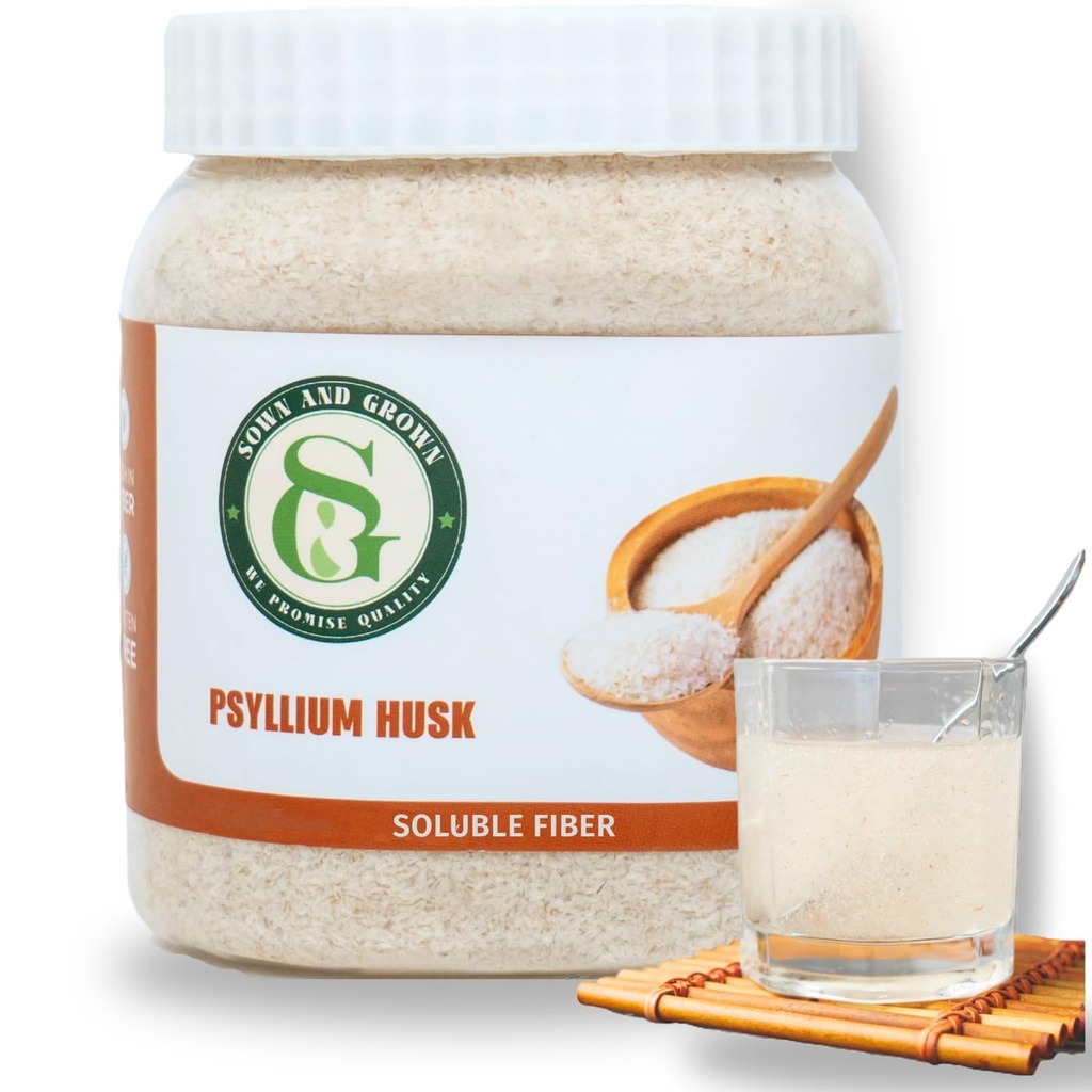 Psyllium Husk Hele, 12 Ounce - Hele Husk Fiber Supplement, Vegansk, Ingen sukker eller kunstige søtningsmidler, Ikke GMO, Glutenfri