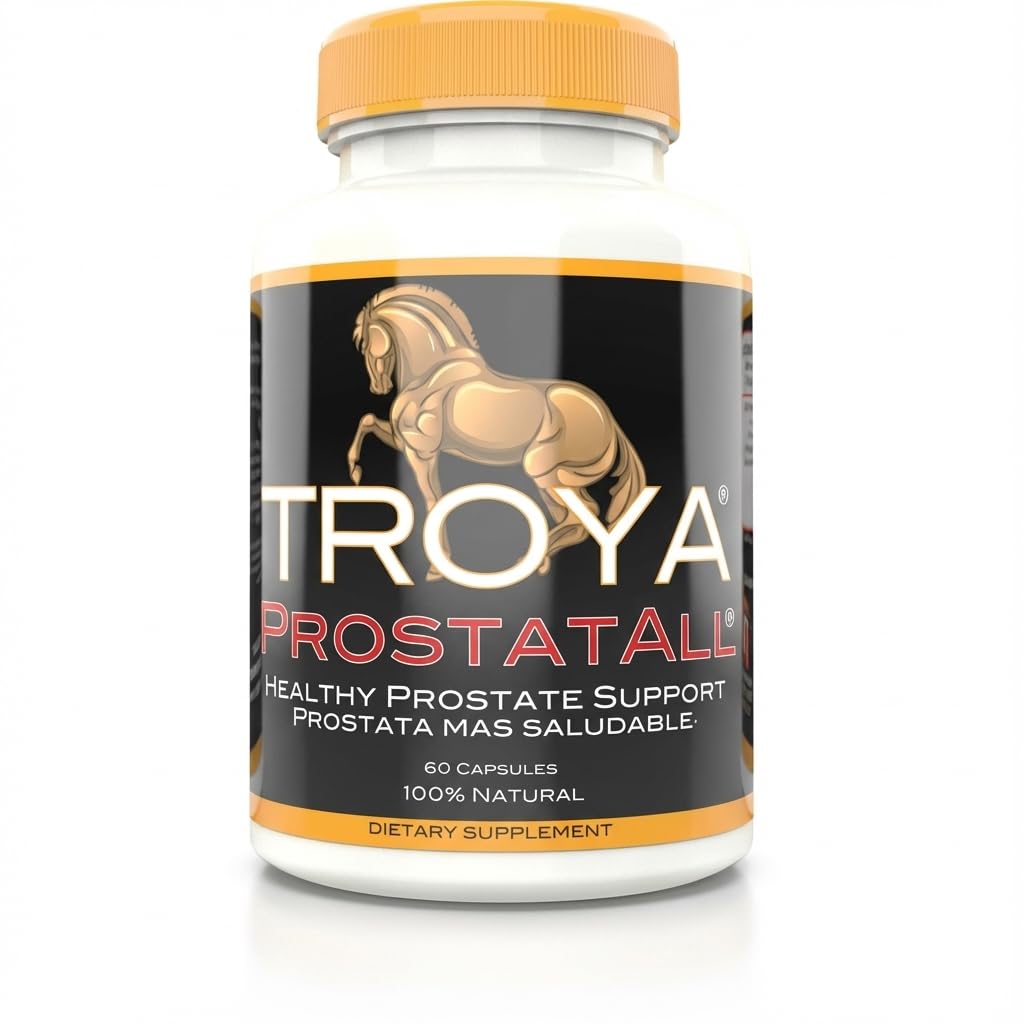 TROYA Supplement – Sag Palmetto, sink, Stinging Nettle & Pumpkin Seed Extract – 60 kapsler – Støtter prostate helse & urinfunksjon