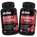 Nyre rengjøring & D Mannose kosttilskudd - Nurneal Detox støtte Supplement, D-Mannose 500mg 1000mg kapsler - DMannose & naturlig tranebær å støtte nyrer, Bladder & urinveistrakt Health Supplements