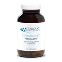 Metabolsk vedlikehold MetaCalm - GABA L-Theanin Supplement for ro, søvn og stress støtte, vitamin B6, aktiv folat, magnesium og 5-HTP kompleks for voksne, menn og kvinner - 90 kapsler