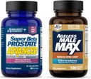 Super Beta Prostate Advanced og Ageless Mann Max Nitric Oxid Booster Chewable kosttilskudd