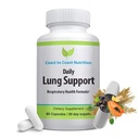Daglig Lung Cleanser & Detox-støttesupplement | Oppdater dine lunger til å puste lettere | lindre respirasjonsproblemer og adresseproblemer som allergier, Wheesing og Coughing | 60 Kapsler