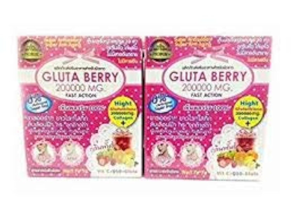 2Box Gluta Berry 200000 mg Drikke PUNCH hudmat Redusere fregner Whitening Hud Rask handling 10pcs./Box. ...