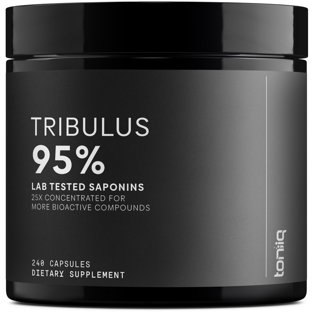 Tribulus terrestris for menn - Ultra høy styrke 25:1 ekstrakt med 95% saponiner - 1300 mg ren & konsentrert formel - tredjeparts Lab testet for renhet og kvalitet - 240 kapsler