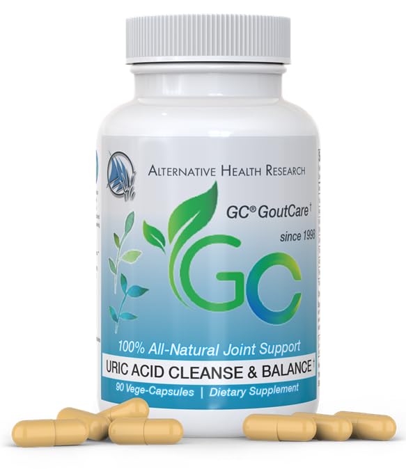 GC® GoutCare: Uric Acid Control | Uric Acid Forebygging | Joint Health Supplement | Joint Relief | Med Turmeric, Cellery Seed Extract, Melk Thistle og mer | 90 Kapsler per flaske | Ikke-GMO