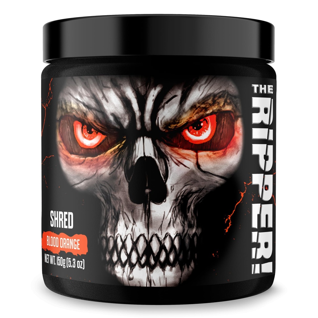 JNX SPORTS The Ripper! Shredding Thermogenic fettforbrenner - blod oransje 30 serveringer | Avansert rask fungerende termogen pre-workout, appetitt suppressant, ekstrem energi for menn og kvinner