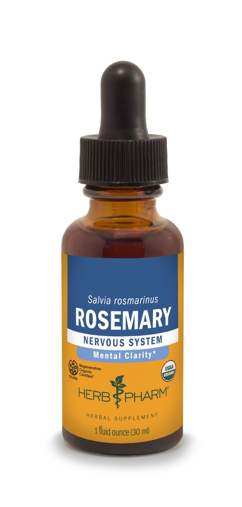 Herb Pharm Certified Organic Rosemary Liquid Extract, 1 Fl Oz (Packing May Vary)