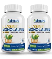 Palmara Helse L-Lysin + Monolaurin 600 mg 1:1 Forhold (2)