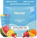 Nektar energiforsterker - organisk koffein, B12 & elektrolytter - sukker gratis og null kalori - sunn kaffe, energidrink og soda alternativ - Hydration & energi Supplement (Variety 18 pulverpakker)
