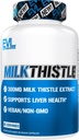 Evlution EVL Silymarin Milk Thistle Capsules - Supplement for optimale lever rengjøring Detox & Repair - Herbal Liver Support Supplement med ren melk Thistle Extract - 60 Ikke-GMO Veggie Capsules