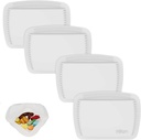 4 stykker Pill Organizer Reusable Pocket Pill Veske Bærbar åpen Pill Pick Silikon liten pille Box Pill Container Pill Holder Pill Vesker Organisering Medisinering, Vitaminer og Tabletter for Reise (hvite)