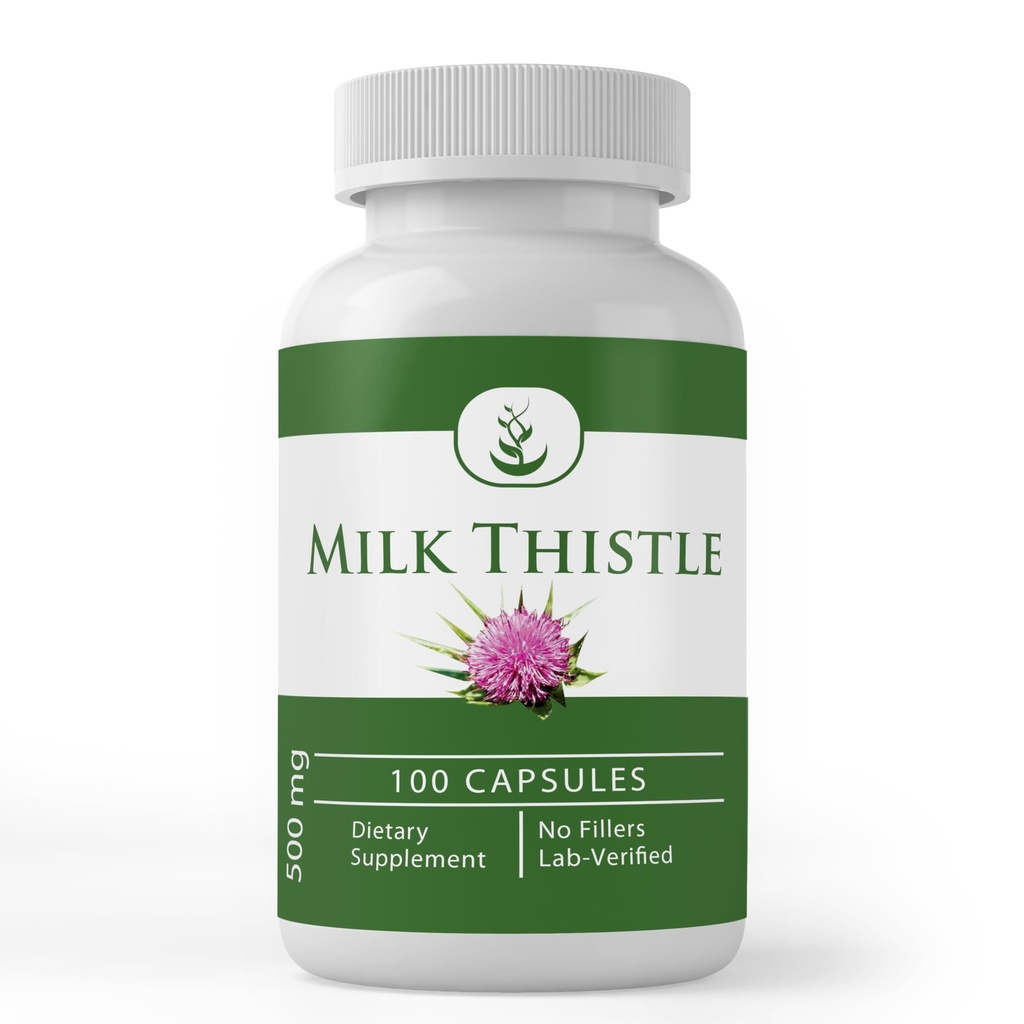 Rene originale ingredienser Melk Thistle (100 kapsler) Ingen magnesium eller ris fyllstoffer, alltid ren