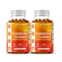 Vitamatisk gummi med ginger og svart pepper ekstrakt – 60 vegansk gummier hver | 2 pakke (120 gummi) 95% curcuminoids – kraftig antioksidant og inflammatorisk støtte