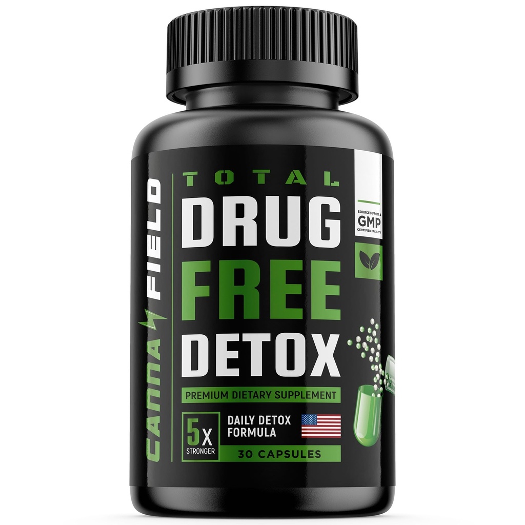 Detox og Liver Cleanse - USA laget - 5-dagers naturlig toksiner Fjern - beste piller å passere test - Premium Detox Supplement - 30 kapsler