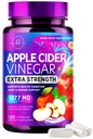 Apple Cider Vinegar Capsules 1877mg - Ekstra styrke ACV Piller med vitamin D3 & sink - Apple Vinegar piller Supplement for digestion, energi og immun støtte, ikke-GMO, flaske i USA - 120 kapsler