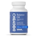 BodyBio Balance Oil - Vegansk Omega 3 6 Supplement - Cold-Pressed Saflower & Flaksfrøolje - støtter hjernefunksjon, sunn hud og Mood