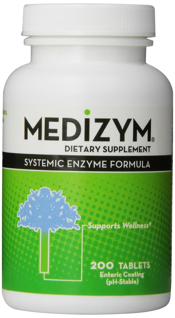 Systemisk Enzyme Formula, 200 Tabletter, Yellowish Grønn/Tan,N20020