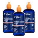 Trace Minerals ConcenTrace Dropper Full Spectrum Minerals | Ionisk flytende Magnesium, Klorid, Kalium | Lav natrium | Energi, Elektrolytter, Hydration | 288 dagers forsyning, 8 fl oz (Pack of 3)