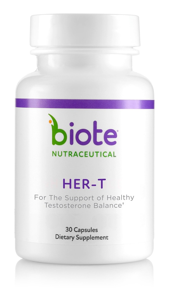 Biote Nutraceuticals - HER-T - Sunn Testosteron Balance Support for kvinner (30 kapsler)