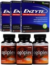 Enzyte® + Ogopplex® Bundle | Naturlig mannlig forbedring + Prostata & Climax Enhancement - 90 dagers forsyning av hvert merke