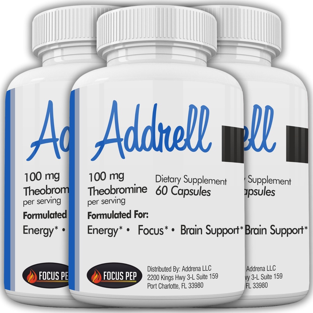 Addrell energi stimulant piller- studie supplement alternativ pille, naturlige nootropiske kosttilskudd og kognitiv forsterker erstatte å heve mental klarhet for kvinner og menn- 180 kapsler