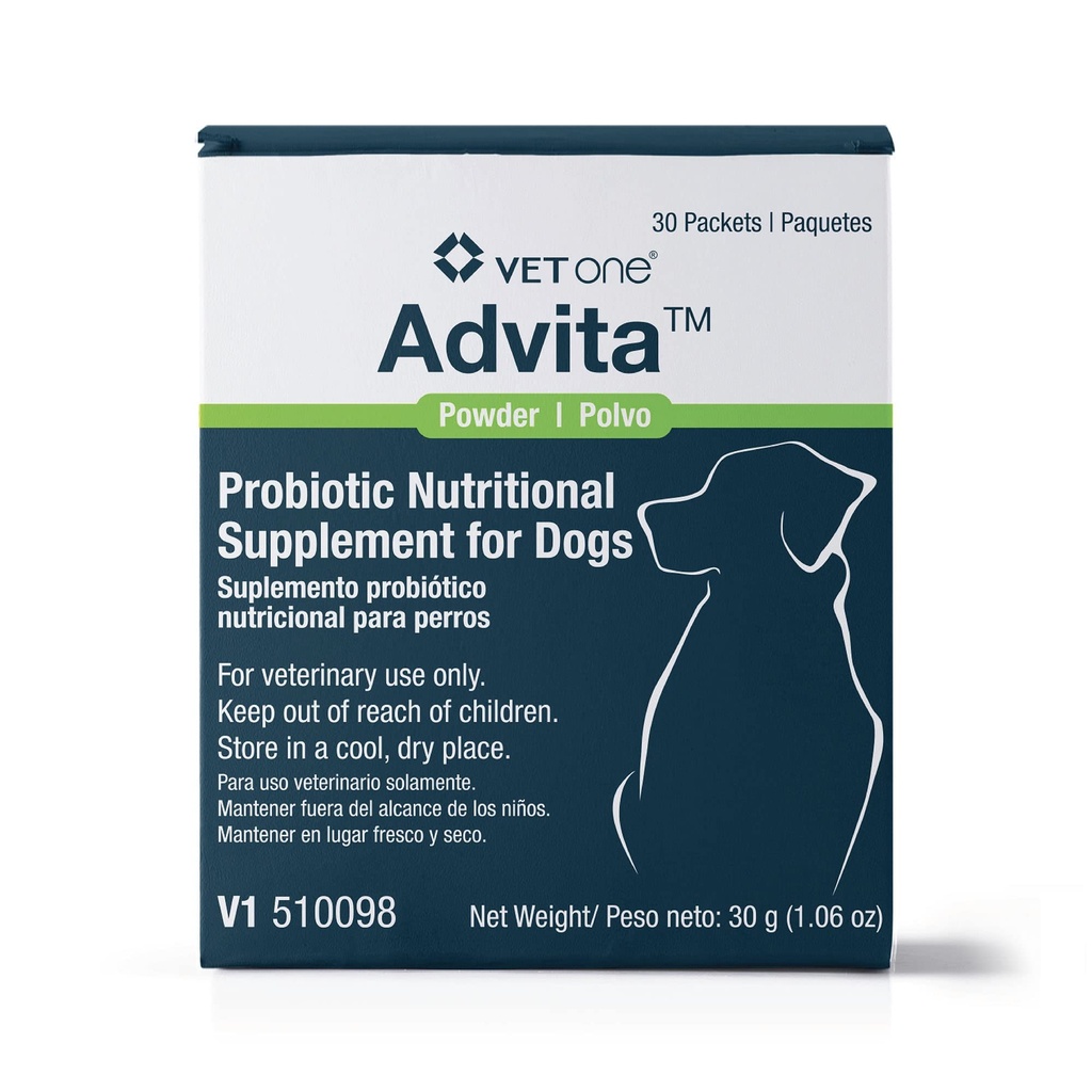 VetOne Advita Probiotic Næringstilskudd for hunder - 30 Pakker