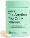 H-PROOF Når som helst du drikker vitamin, lever helse og immunitet støtte med elektrolyter, melk tistel og vitaminer B & C - 40 Chewable tabletter (20 serveringer), vegansk, grønn Apple