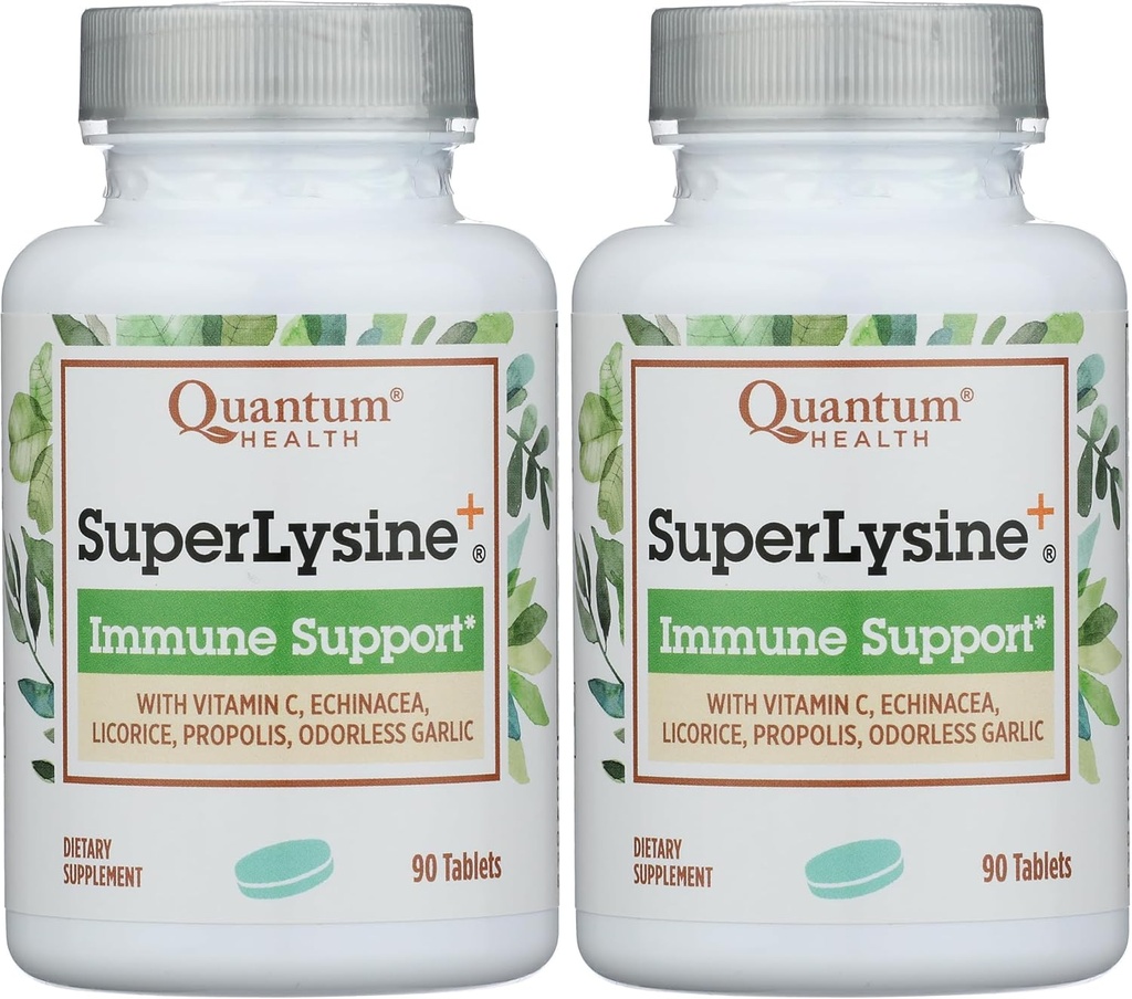 Quantum Research Super Lysin + Tablet, 0.93 pund (pakke på 2)