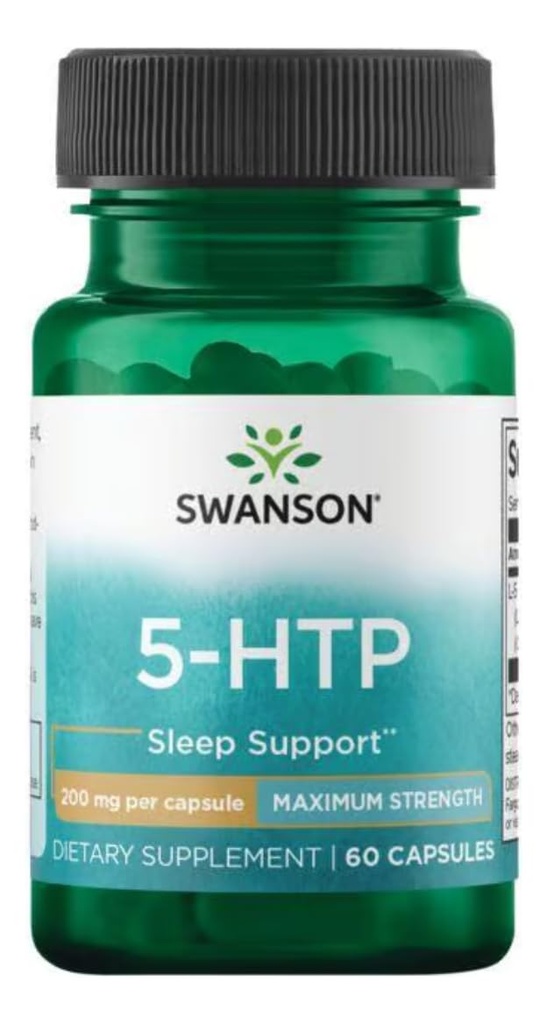Swanson Ultra Aminosyre Maksimal styrke 5-Htp 200 Milligrams 60 Veg Kapsler