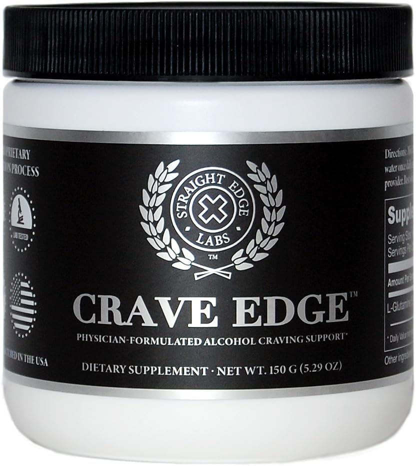Crave kant alkohol craving støtte, legeformulert antialkohol erstatningsdrink, slutte å drikke, lever detox, hurtigvirkende, ingen store piller eller dårlig smak (150G pulver, 30 serveringer)