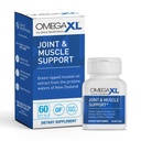 OmegaXL Joint Support Supplement, for Relief - Naturlig Muskelstøtte, Grønn Lipped Musselolje, Mykt Gel piller, Drug-free, 60 greve