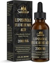 Trace Minerals Elektrolytes Dråper 2000 MG  Liquid Flytende Liposomal Fulvic Humic Acid Supplement | 85+ Spor Mineraler |  Hydra  Hydra | Avgiftning | Energi | pH-balanse | Digestion | Immunity | 2 Oz