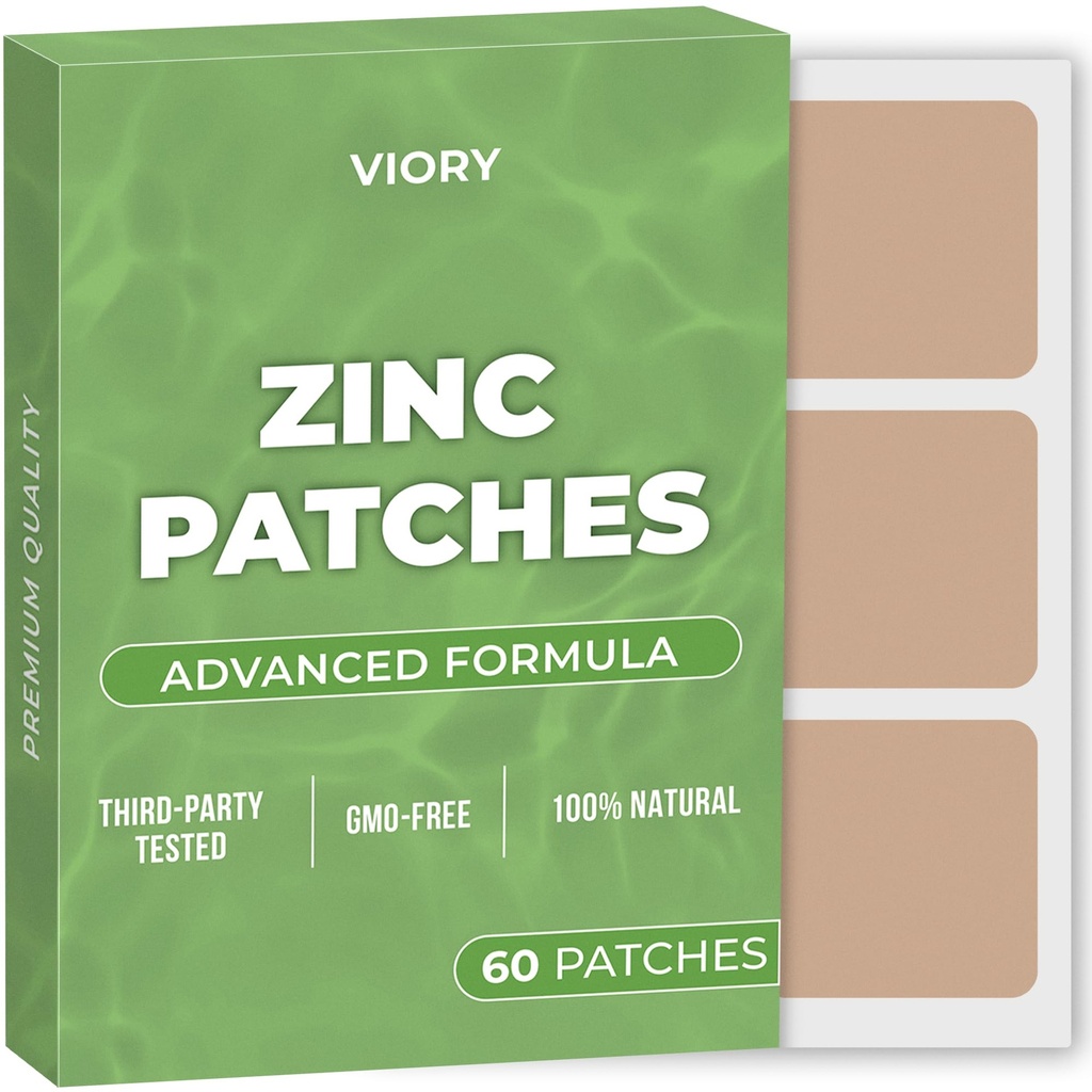 Sinkplaster (pakke på 60) - 100% naturlig patch for kvinner og menn - med Biotin - immun- og kroppsstøtte - Forbedret formel