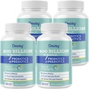 Probiotika for kvinner og menn, 300 milliarder CFU 24 Strains Probiotika + 15 organiske urter Prebiotika Blanding, hylle stabile Gut Health Supplement for Digestive Immune & Hel-Body Health, 8 måneders forsyning