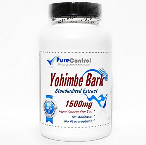 Yohimbe Bark Standardisert Ekstrakt 1500 mg // 200 kapsler // ren // ved PureControl kosttilskudd
