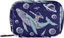 Galaxy Whale Astronaut Pille Box 7 dagers Pille Veske Reise Pille Organizer Veske med glidelås Portable Weekly Case Compact Størrelse for vitamin Supplement Holder
