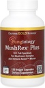 California Gold Nutrition Fungiology, MushRex Plus, Full-Spectrum Ten Mushroom Complex med Agaricus, Chaga, Cordyceps og Lion's Mane, 120 Plantcaps
