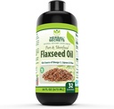 Herbal Hemmeligheter Økologisk Flaxfrø Olje Supplement ® 16 Fl. Oz. (473 ml)