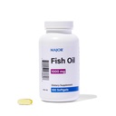 MAJOR Omega-3 Fiskeolje - Fiskeolje Supplement 1000mg - 100 Softgels (1-Pack)