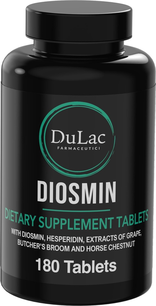 Dulàc - Diosmin Hesperidin 1000mg Diett Supplement 180 tabletter, beriket med hest Chestnut ekstrakt og slaktere Broom