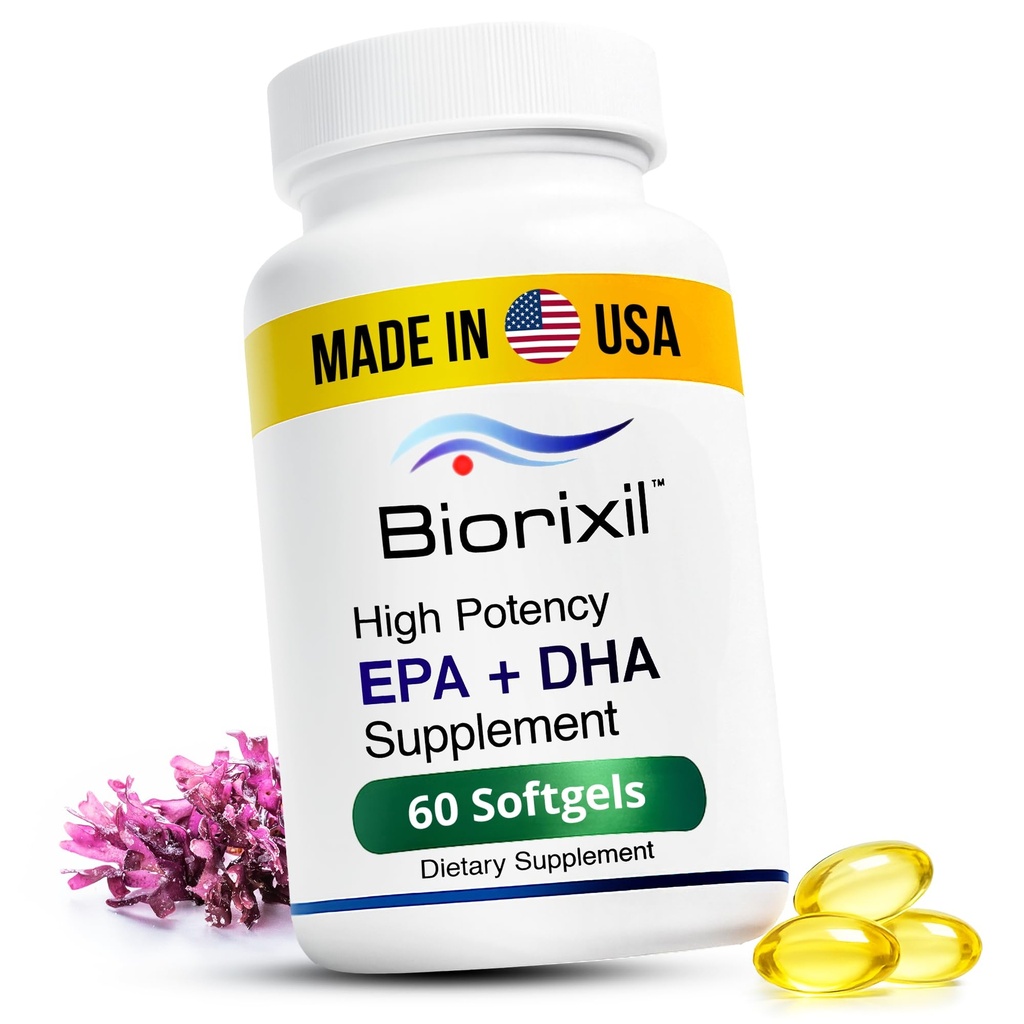 Vegan Omega 3 Supplement høy potens EPA DHA Omega 3 Supplement fra Algae olje lett å svelge små myk Gel kapsler.