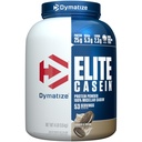 Dymatize Elite Casein Protein pulver, informasjonskapsler og krem, 100% Micellar Casein, 25g Protein, 5,4 g BCAA, 2,3 g leucin, langsom absorbering for overnattingsmuskelutvinning, 4 lb (53 serveringer)