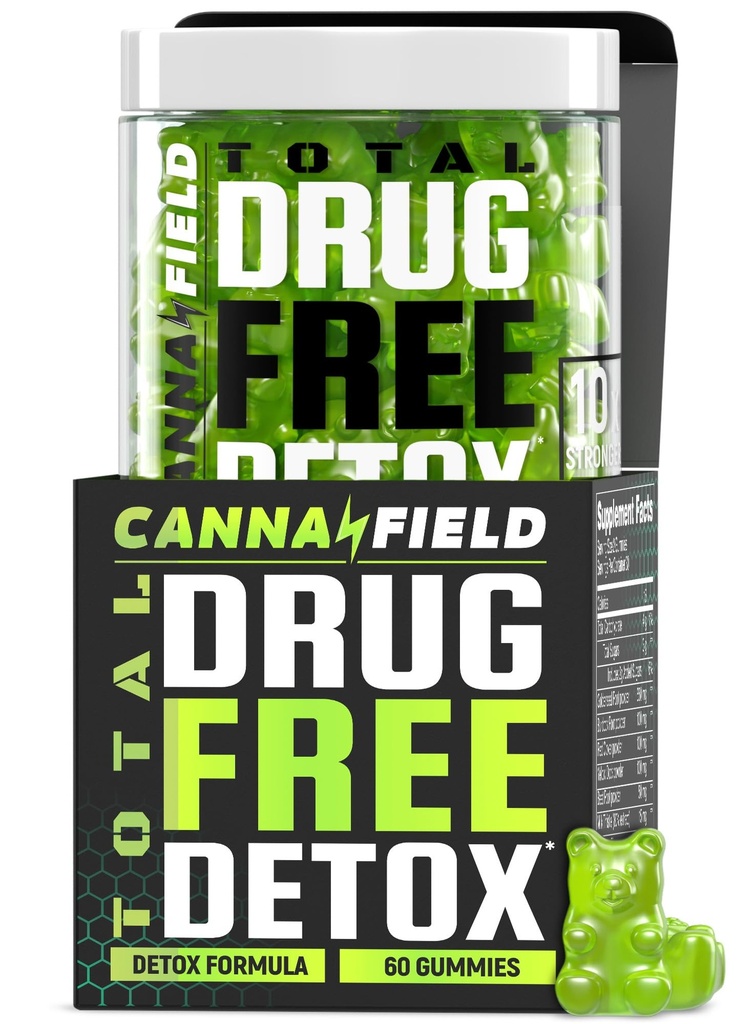 Full Body Cleanse Detox Gummies, Lever, Gut & Nurnal Cleanse Detox & Reparasjon med Melke Thistle & Duck Blomster Plante, Komplett Digestive Helse Supplement, Heavy Metal Cleanse for voksne kvinner og menn