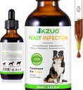 Naturlig Yeast Infeksjonsbehandling for hunder - Effektiv hundeøre infeksjon behandling og allergi lindring, reduserer betennelse, alleviater kløe, bekjemper infeksjoner, forbedrer Coat & hud