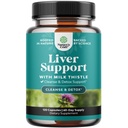 Natures Craft Liver Cleanse Detox & Reparasjon 120 kapsler - Herbal Liver Support Melk Thistle Supplement - Silymarin Melke Thistle Supplement med Dandelion Root, Choline, Beetroot & Artichoke Extract