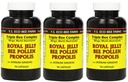 Y.S. Eco Bee Farms, (3 Pakke) Royal Jelly, Bee Pollen, Propolis, Plus Korean Ginseng, 90 Kapsler