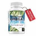 Omega 3 Fish Oil 2000 mg høy potens 800 mg EPA DHA 600 mg BURPLESS Supplement ikke GMO Omega 3 fettsyre kosttilskudd høy DOSE fiskolje for hunder katter mennesker laget i Norge